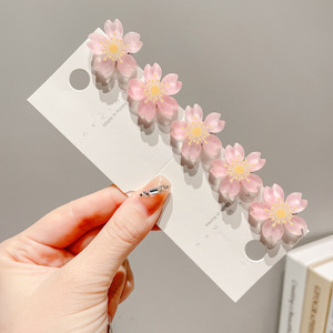 Mini pinces à cheveux à fleurs de trèfle avec de jolies barrettes de cheveux en strass, épingles à cheveux pratiques faciles <span class=keywords><strong>pour</strong></span> les coiffures de tresses - Product Image 5