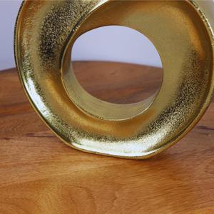 Décoration de table moderne en or style pomme, belle sculpture décorative pour bureau, maison, mariage, présentoir de cadeaux - Product Image 6