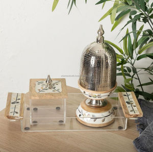 Brûleur d'encens miniature prêt à être expédié, boîte en bois incrustée, ensemble de brûleurs, vente chaude au Nigeria, au Golfe, à prix avantageux par LUXURY CRAFTS - Product Image 1