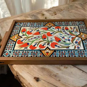 Bandeja Rectangular de Madera de Lujo Hecha a Mano, 1.5 cm de Grosor, Apta para Lavavajillas, Sostenible y Duradera, Diseño Meena, Precio Razonable - Product Image 4