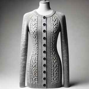 Pull en viscose et coton pour femme de haute qualité, col en V, anti-froissement, séchage rapide, respirant, motif de dessin animé, décontracté, toutes saisons - Product Image 1