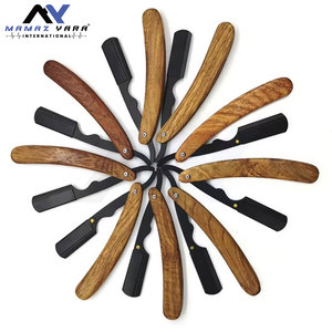 Navaja de Afeitar Recta de Acero Inoxidable Personalizable OEM, con Bloqueo Oscilante, Hoja Única, para Afeitar el Cabello y la Cara, Sostenible, con Nuevo Logotipo, Aleación de Metal - Product Image 1