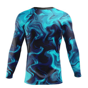 เสื้อรัดกล้ามเนื้อแขนยาวสำหรับผู้ชายขายดีที่สุด สำหรับผู้ใหญ่ รับสกรีนโลโก้ สำหรับ MMA ยิม ราคาขายส่ง สำหรับการเล่นกีฬาว่ายน้ำ - Product Image 2