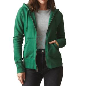 Haute qualité Logo personnalisé coton sans manches fermeture éclair blanc sweats à capuche pour femmes pour vêtements de sport décontracté plaine Dtg imprimé broderie - Product Image 6