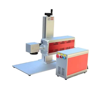 Mini machine de marquage laser à fibre refroidie par air portable RAYCUS MAX 20W-100W sur banc pour acier inoxydable/aluminium/métal/plastique - Product Image 1