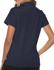 Camiseta personalizada del fabricante para hombres y mujeres, Polo de punto de lujo antibolitas, cuello a rayas, patrón sólido transpirable de buena calidad - Product Image 2