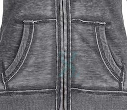 Venta al por mayor de las mujeres de costura personalizada lavado ácido de talla grande cremallera sudaderas con capucha Vintage peso pesado 100% algodón temporada de invierno uso - Product Image 2