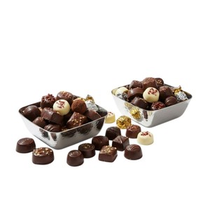 Tazón de Chocolate de Metal Martillado de la Mejor Calidad, Elegante Tazón Cuadrado para Servir Dulces para Fiestas, Suministro a Precio Económico - Product Image 1