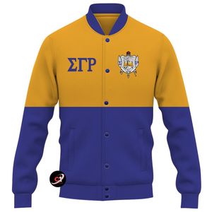 Sigma Gama Rho Sorority bordado genuino Varsity chaqueta cálida ropa deportiva ropa al por mayor chaquetas de mujer de dos colores Letterman - Product Image 5