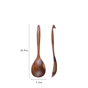Customizable Natural Walnut Wood Salad Utensil Salad Serving Bowl Fruit Bowls Teak Wooden Bowl for Kitchen - Product Image 6