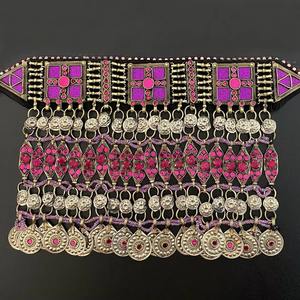 สร้อยคอแบบดั้งเดิมของชาวอัฟกานิสถาน ทำด้วยมือ ประดับเพชร รูปทรงเรขาคณิต ทันสมัย สไตล์ชนเผ่า สำหรับผู้หญิง ใส่ในงานเทศกาล งานปาร์ตี้ งานเฉลิมฉลอง - Product Image 5