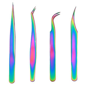 Pinzas con logotipo personalizado, de acero inoxidable, para extensiones de pestañas - Product Image 5