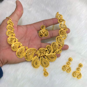 Conjunto de collar de joyería de Dubái para mujer - Product Image 1