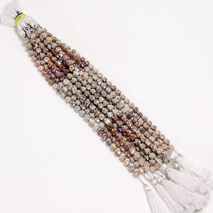 ลูกปัดแซฟไฟร์ลูกปัดพลอยแซฟไฟร์เคลือบหลายเม็ดลูกปัดหลายเหลี่ยมเพชรพลอยลูกปัดแซฟไฟร์สำหรับทำเครื่องประดับ - Product Image 1