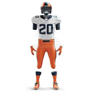 ชุดนักอเมริกันฟุตบอลพร้อมอุปกรณ์ป้องกันและเสื้อเจอร์ซีย์และกางเกงที่ปรับแต่งได้ - Product Image 3