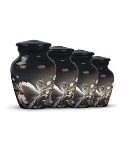 Urnas de Metal con Diseño de Cisne para Cenizas Humanas Urnas de Cremación Cenizas Hombre Adulto Urna Funeraria para Cenizas para Mujeres Decorativo Tamaño Personalizado - Product Image 1