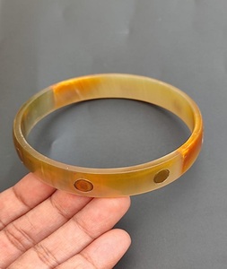 Brazalete de cuerno de búfalo de buena calidad, brazalete de moda de estilo Animal, joyería de ágata, accesorios de regalo al por mayor - Product Image 4