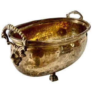 Bol décoratif artisanal personnalisé en laiton argenté et aluminium, finition premium, bols de service pour hôtel, décoration pour la maison et la table - Product Image 2