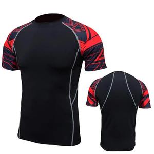 Impression personnalisée 100% Polyester Gym Fitness Rash Guard Shirt Sublimation Blank Plain Design pour les jeunes Sport Wear - Product Image 5