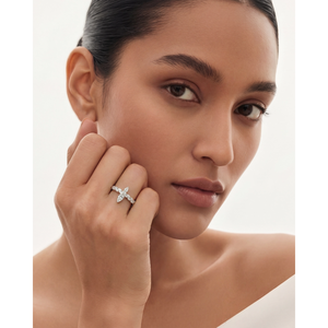 แหวนสมอเพชร-ทอง 14K เครื่องประดับสไตล์ทะเล - Product Image 2