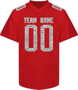 ชุดยูนิฟอร์มอเมริกันฟุตบอลแบบสั่งทำพิเศษ พิมพ์ลายเต็มตัว พร้อมกางเกงขาสั้น ระบายอากาศได้ดี ไซส์ใหญ่สำหรับผู้ใหญ่ พร้อมโลโก้ด้านหลัง - Product Image 2