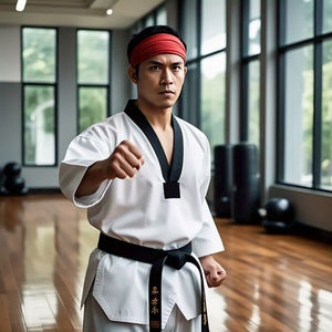 Alta calidad Blanco cuello en V artes marciales Taekwondo uniforme ligero estiramiento Fitness deportes equipo - Product Image 4