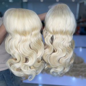 Peluca de cabello humano vietnamita 100% de la más alta calidad, pelucas delanteras de encaje de Color Rubio ondulado, grado de cabello virgen - Product Image 4