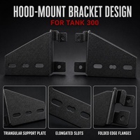 Supports de fixation pour éclairage de capot LED Wind Winner A-pillar pour Tank 300