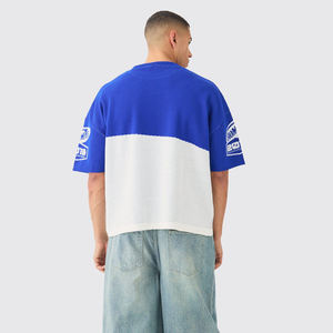 Custom Logo Printed Mens <b>Ringer</b> <b>T</b> <b>Shirt</b> 100 Cotton 300 GSM Loose Fit Short Sleeve Streetwear Factory Wholesale Supplier - Product Image 3