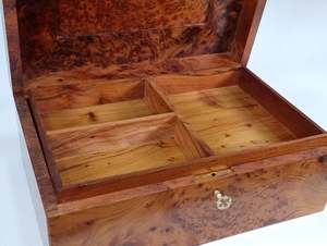 Andmade-joyero de madera maciza para el hogar, caja organizadora de almacenamiento para joyería, anillo y pendientes - Product Image 4