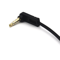 Câble d'extension pour casque d'écoute 3.5mm, 15cm 1/8 "3.5mm TRS mâle vers TRS mâle Câble audio pour prise stéréo Cordon AUX pour casque, autoradio