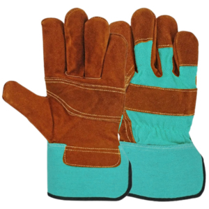 Guantes DE SEGURIDAD DE CUERO dividido de piel de vaca de alta calidad, suaves y cómodos, protección Industrial para manos y brazos para jardinería - Product Image 3