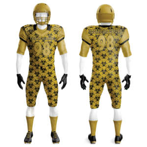 Uniformes de fútbol americano de calidad nueva llegada, transpirables uniformes deportivos al por mayor, sublimación de patrón de número único - Product Image 4