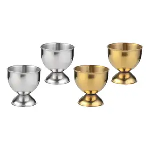 Wholesale Seller Tabletop Cup Kitchen Tool Wholesale Stainless Steel Poached Egg Cups Soft Boiled Egg Cups Egg Holder