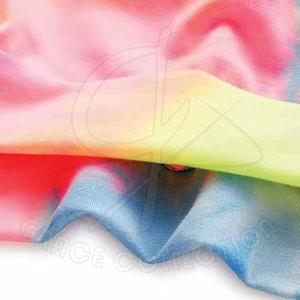 Hoodies courts 100 % coton pour femme, personnalisables avec logo, manches longues, en molleton, style décontracté hiver, tie-dye, en vente - Product Image 5