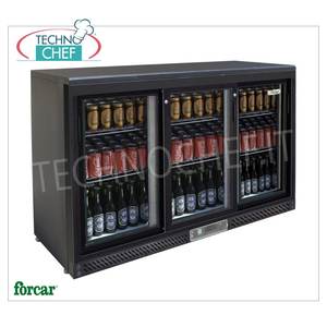 Réfrigérateur à boissons ventilé électrique à 3 portes, plage de température +2/+8°C, capacité de stockage de 335 l, classe C, modèle G-BC3PS - Product Image 1