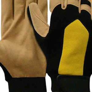 Gants de mécanicien robustes sur mesure à vendre Gants de mécanicien demi-doigts confortables vente en gros - Product Image 6
