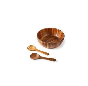 Cuenco de madera de Acacia de tamaño mini, hecho a mano con cuchara de madera y plato, utensilios de cocina, tazón de madera para la venta - Product Image 6