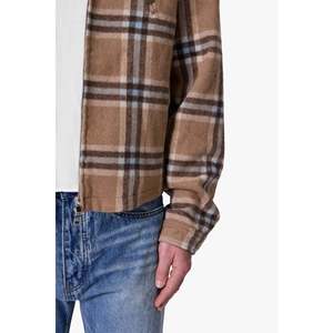 CHAQUETA FRANELA A CUADROS CON CREMALLERA DELANTERA - Product Image 3