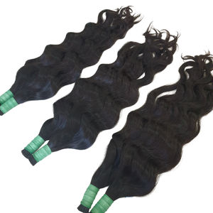 CHEVEUX HUMAINS REMY INDONÉSIENS CRUS DE HAUTE QUALITÉ MATÉRIAUX DE CHEVEUX ONDULÉS NATURELS VIERGES NON TRAITÉS 100% CHEVEUX HUMAINS - Product Image 2