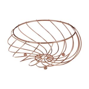 Canasta de Frutas Ligera de Metal Dorado, Artesanía Decorativa para Mesa, Decoración del Hogar, Accesorios de Decoración para Bodas, Canastas Doradas de Última Moda - Product Image 3