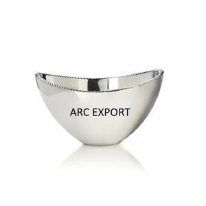 Stainless Steel Light Grey Colored Mixing Bowl Designer Table Decoration Unique <b>Large</b> Serving Bowl for Home and Restaurant Usage - Product Image 6