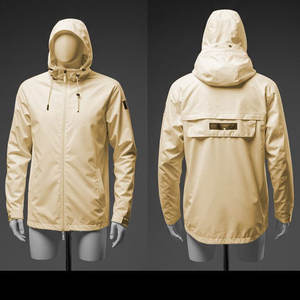 Veste coupe-vent imperméable à coquille souple tissée pour l'extérieur avec logo personnalisé pour hommes vente en gros - Product Image 4