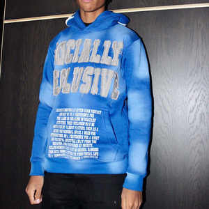 Sudadera con Capucha Extra Grande para Hombre, 100% Algodón, Gruesa, con Logotipo Personalizado Bordado, Efecto Lavado Ácido, Felpa, Tallas Grandes, Venta al Por Mayor - Product Image 3