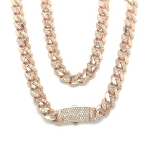 Collier sophistiqué en or 10 carats avec diamants cultivés en laboratoire E Color Round Brilliant Cut VVS2 Clarity Fine Luxury Jewelry Supplier Export - Product Image 2