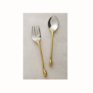 ชุดช้อนตักสลัดทำจากสเตนเลสสีเงินสำหรับโต๊ะและห้องครัวทันสมัย - Product Image 6