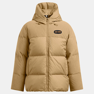 Chaqueta acolchada de manga larga con diseño transpirable para mujer a la venta/Chaquetas acolchadas de color sólido y patrón para mujer - Product Image 1