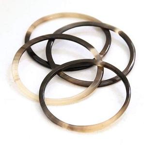 Brazaletes de cuerno de búfalo natural al por mayor, pulseras de cuerno pulidas anchas para mujer, joyería de animales bohemios, accesorios de cuerno africano - Product Image 5