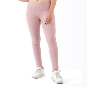 Legging de sport taille haute 2026 avec cordon de serrage, poches latérales et arrière, extensible dans les quatre sens, anti-transpiration, personnalisable, écologique, vente en gros - Product Image 1