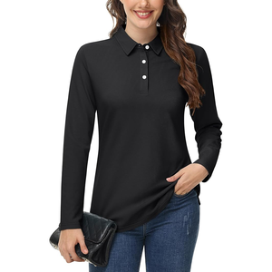 Polo à manches ternes pour femme de grande taille Polo de golf de haute qualité pour femme T-Shirt Polo en coton respirant personnalisé - Product Image 1